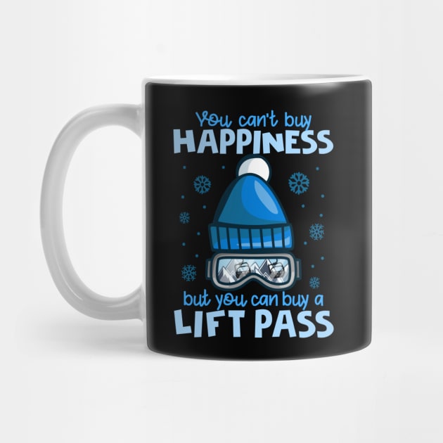 You Can't Buy Happiness But You Can Buy A Lift Pass I Skiing product by biNutz